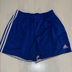 Adidas Blue Athletic Shorts with Elastic Waistband